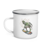 Green Eyed Surfer Enamel Mug - Image 2